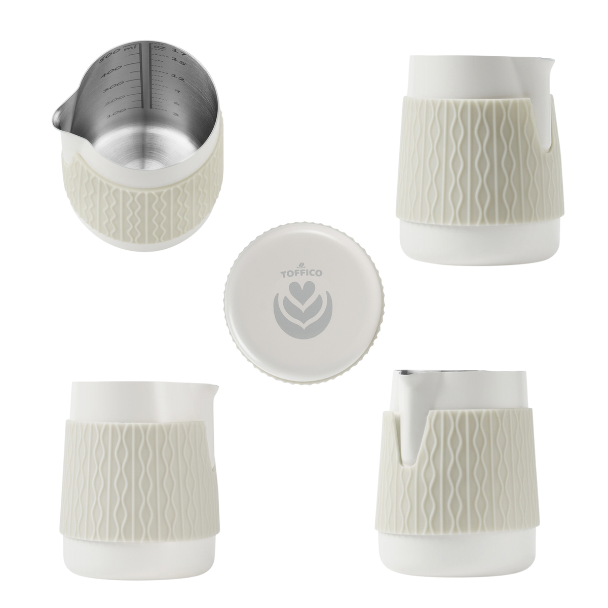 TOFFICO Handleless Latte Art Milk Pitcher