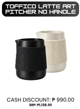 TOFFICO Handleless Latte Art Milk Pitcher