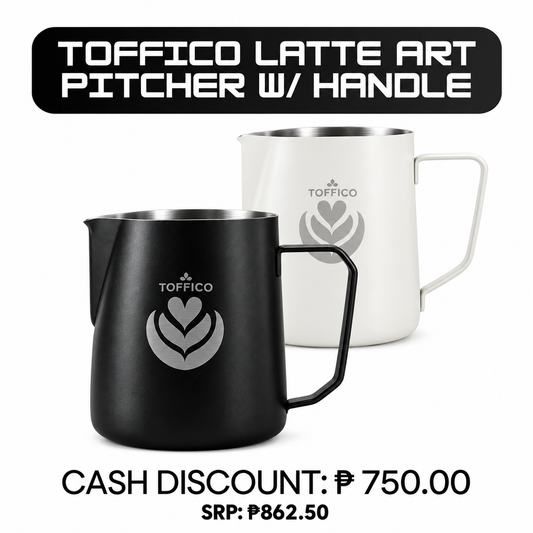TOFFICO Latte Art Milk Pitcher with Handle